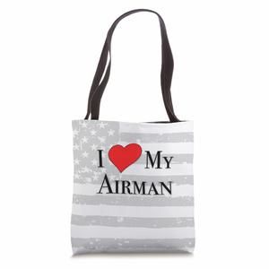 I Love My Airman - Air ce Girlfriend, Mom Or Loved One Tote Bag ;)